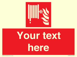 Custom Fire hose reel Sign